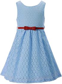 img 1 attached to Lace Kids Casual Flower Girl Dress - Perfect for Girls