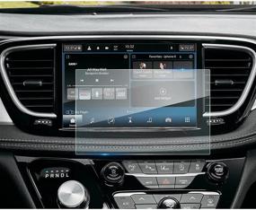 img 4 attached to Стеклянный защитный экран с увеличенной прочностью для системы навигации и развлечений Chrysler Pacifica 2021 года с экраном 10,1 дюйма - 9H твердость, пленка для сенсорного экрана Stere Center