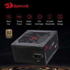 img 3 attached to 💥 Redragon RGPS GC-PS005: 700W 80+ Bronze полностью модульный блок питания ATX для игрового ПК, готовый к SLI & Crossfire