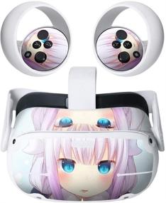 img 4 attached to Headset Controller Stickers Accessories Big Eyed