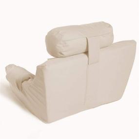 img 3 attached to 😌 Experience Ultimate Comfort with the Hermell Deluxe Extra Firm Bed Lounger Reading Pillow in Cream