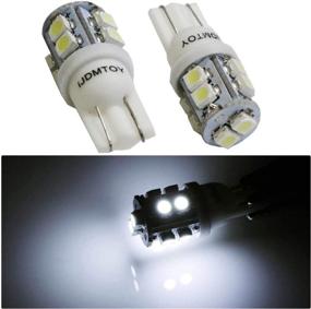 img 2 attached to iJDMTOY (10) Xenon White 10-SMD 360-Degree Shine 💡 LED Replacement Bulbs - License Plate, Parking, Backup, Interior Lights