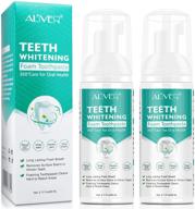 🦷 whitening foam toothpaste - deep cleansing gum formula, citrus baking soda for intensive stain removal and sensitive oral care (2pcs) logo