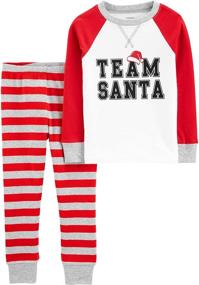 img 1 attached to 🎄 Carter's Boys' Christmas Cotton Pajamas: Quality Clothing and Sleepwear for a Festive Holiday Twist