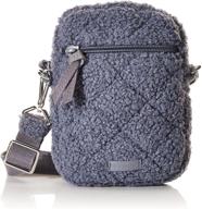 👜 enhanced seo: vera bradley sherpa rfid small convertible crossbody purse with teddy fleece logo