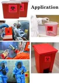 img 2 attached to Biohazard Danger Safety Warning Label Occupational Health & Safety Products for Safety Signs & Signals