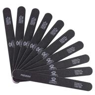 🔧 makartt nail file kit set - 100 180 grit double sided black washable files for acrylic nails, poly nail gel - 10-piece nail accessories manicure tools (f-01) logo