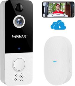 img 4 attached to 🚪 VANBAR WiFi Video Doorbell Camera - 1080P Wireless Video Doorbell Camera with Chime, Motion Detector, 2-Way Audio, Night Vision, IP65 Waterproof for Home Security - Cloud Storage & Easy Installation