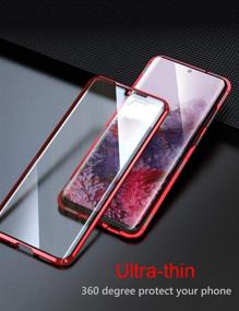 img 1 attached to 📱 KumWum Magnetic Case for Galaxy S20 5G: Ultimate 360° Protection with 9H Tempered Glass, Camera Lens Protector, Metal Bumper - Black