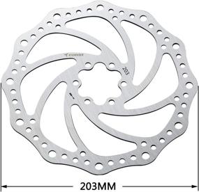 img 1 attached to Corki 140Mm 160Mm 180Mm 203Mm Bike Disc Brake Rotor With 6 Bolts Fit For Road Bike