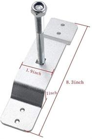 img 3 attached to 🔧 Spare Tire Wall Mount Bracket for 802 Cargo Utility Enclosed Race Trailer - Easily Fasten, Repair, and Carry Your Spare Tire