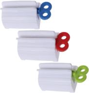 🦷 непринужденный 3 шт. пластиковый роликовый тюбик для зубной пасты и диспенсер - автоматическое наматывание с держателем для зубной пасты для ванных комнат логотип