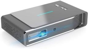 img 4 attached to 📽️ Toumei V5 3D Projector: DLP 1080P HD, 3800 Lumens, Wireless Screen Share for iOS Android, Bluetooth 4.0, Keystone Correction, HDMI/TF/USB, No Built-in Battery, with Free 3D Glasses