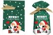 christmas drawstrings favors holiday wrapping logo