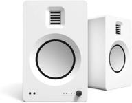 🔊 kanto tuk powered speakers: high-fidelity audio with usb dac, bluetooth 4.2, headphone out, and amt tweeter - matte white, pair logo