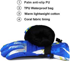 img 1 attached to Momoon Gloves Waterproof Screen Winter Boys' Accessories ~ Cold Weather