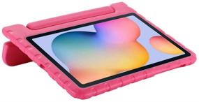 img 1 attached to 🌸 Kid-Proof Shockproof Case for Samsung Galaxy Tab S6 Lite 10.4 inch 2020 (SM-P610/P615) - Convertible Handle Stand, Lightweight Protective Cover (Rose)