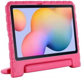 img 2 attached to 🌸 Kid-Proof Shockproof Case for Samsung Galaxy Tab S6 Lite 10.4 inch 2020 (SM-P610/P615) - Convertible Handle Stand, Lightweight Protective Cover (Rose)