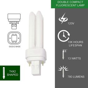 img 3 attached to 💡 Высокая яркость люменов Компактный флуоресцентный GX23-2