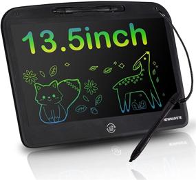 img 4 attached to 🎨 13.5 inch LCD Writing Tablet: Colorful Drawing & Learning Toy for Kids 3-8 Years - Erasable & Reusable Doodle Board