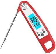 🌡️ digital instant read thermometer: accurate electronic food/cooking thermometer for kitchen, bbq, and grill with food-safe steel probe logo