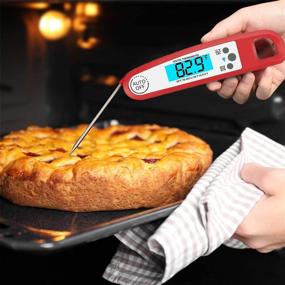 img 1 attached to 🌡️ Digital Instant Read Thermometer: Accurate Electronic Food/Cooking Thermometer for Kitchen, BBQ, and Grill with Food-Safe Steel Probe