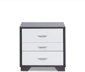 img 2 attached to 🌙 ACME Furniture Eloy Nightstand, White/Espresso, One Size