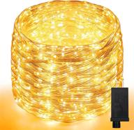 🎄 areker ip65 waterproof 82ft 500led fairy lights: ultra bright rustproof christmas rope lights - warm white, perfect for xmas tree party wedding decor logo