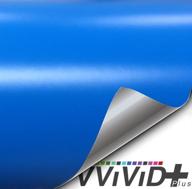 premium vvivid+ matte sky blue vinyl wrap adhesive film - size: 3ft x 5ft logo