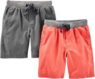 simple joys carters toddler 2 pack boys' clothing for shorts logo