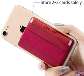 img 2 attached to Sinjimoru Phone Grip Credit Card Holder With Flap Cell Phones & Accessories in Cases, Holsters & Clips