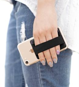 img 1 attached to Sinjimoru Phone Grip Credit Card Holder With Flap Cell Phones & Accessories in Cases, Holsters & Clips