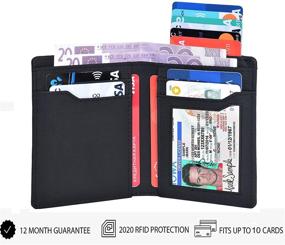 img 3 attached to 👝 Men's RFID Wallet with Compartment - SKENZBI Men's Accessories