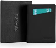 👝 men's rfid wallet with compartment - skenzbi men's accessories logo