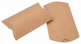 img 4 attached to 🎁 Коробки ClearBags Brand Kraft Pillow - набор из 25 штук: Милые бумажные подарочные коробки для свадьбы, вечеринки для малышей, конфетные коробки, праздничные принадлежности для дня рождения - доступные в нескольких размерах - KPB100A