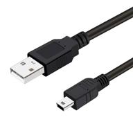 📷 high-performance 3ft camera usb cable for canon powershot/rebel/eos nikon uc-e4 cameras/vixia camcorders: ifc-400pcu interface charge replacement computer cable with mini usb charger cord logo