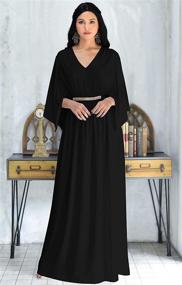 img 2 attached to 👗 KOH Batwing Evening Cocktail Bridesmaid Dress: Elegant Women's Clothing