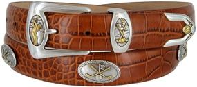 img 1 attached to Bayside Italian Calfskin Leather Designer Men's Accessories for Belts