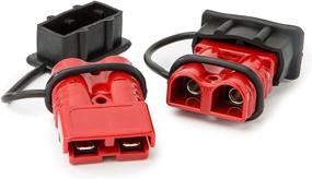 img 3 attached to 🔌 Efficient Driver Recovery 2-4 Gauge Battery Quick Connect/Disconnect (2 Pack) - Supercharge your Winch or Trailer with 175 Amps Wire Harness Plug