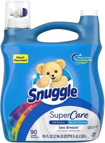 img 3 attached to 🌊 Snuggle SuperCare Liquid Fabric Softener: Sea Breeze, 95 oz - 90 Loads for Ultimate Softness and Freshness