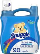 🌊 snuggle supercare liquid fabric softener: sea breeze, 95 oz - 90 loads for ultimate softness and freshness logo