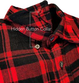 img 1 attached to 👔 Regular Flannel Men's Shirt - Andrew Scott Button Clothing