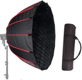 img 4 attached to LAOFAS 35inch 90cm D90A Deep Parabolic Softbox: Quick-Setup, Quick-Folding in 1 Minute - Compatible with Aputure100D, 100X, 200D, 200X, Godox SL-60W, FV150, FV200, AD300PRO, AD400PRO, AD600BM, and Other Bowens Mount Lights