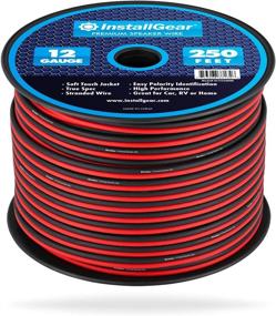 img 4 attached to 🔊 Enhance Audio Quality with InstallGear 12 Gauge AWG 250ft True Spec Speaker Wire - Red/Black