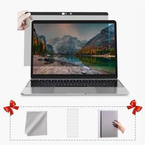 img 2 attached to Enhanced Magnetic Privacy Laptop Screen Filter for MacBook Pro 13'' - Protect Your Privacy and Block Blue Light with Webcam Cover for MacBook Pro 13'' (2016-2020)