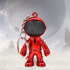 img 1 attached to Creative Keychain Backpack Keychains TKR Red