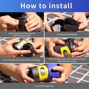 img 1 attached to 🔧 Enhance Your Vacuum Cleaning Experience with KeeTidy Post HEPA Filter Replacement & Motor Cover Compatible with Dyson V8 V7 Motorhead Car+Boat Trigger Cord-Free Cordless Stick Vacuum Cleaners – Upgrade Now!