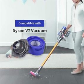 img 2 attached to 🔧 Enhance Your Vacuum Cleaning Experience with KeeTidy Post HEPA Filter Replacement & Motor Cover Compatible with Dyson V8 V7 Motorhead Car+Boat Trigger Cord-Free Cordless Stick Vacuum Cleaners – Upgrade Now!