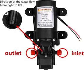 img 3 attached to 🚐 Camplux 12V Water Pump 35PSI DC 1.2GPM 4.3LPM Diaphragm for Caravan, RV, Marine, and Fishing Boat