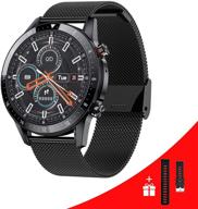 📱 men's android smart watch with call answer, blood pressure heart rate monitor fitness tracker watch for music, 1.3 inch ip67 waterproof sports watch logo